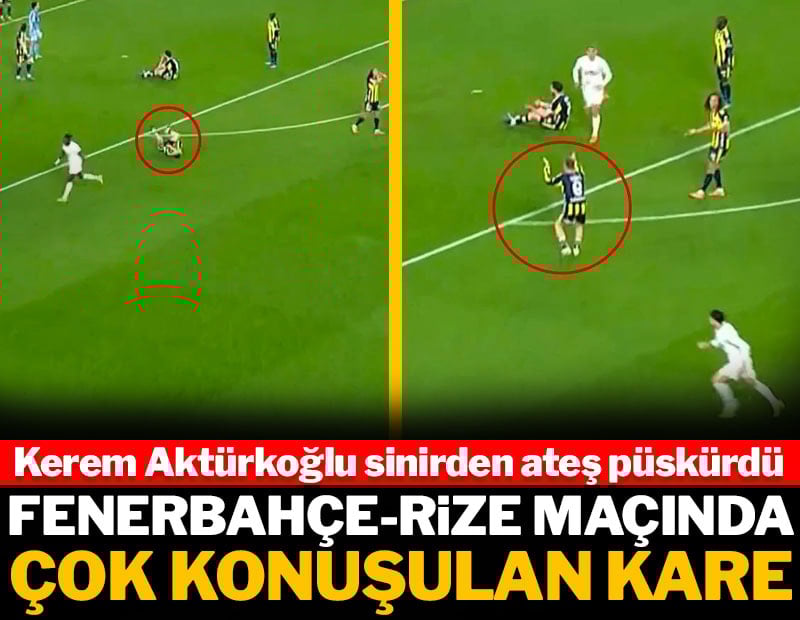 Kerem Aktürkoğlu takım arkadaşına köpürdü! Rizespor maçında çok konuşulan kare
