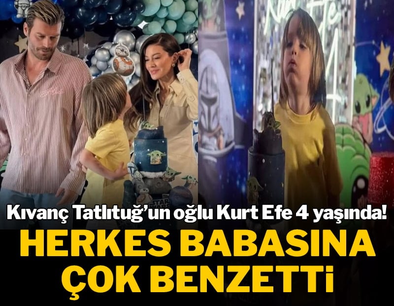 Kıvanç Tatlıtuğ ve oğlunun benzerliğini görenler şaşırdı