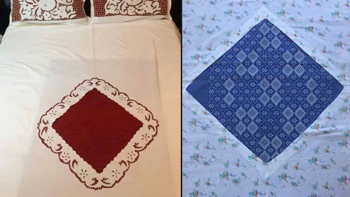 Eski yorganların ortasındaki elmas delik işte bu yüzden varmış