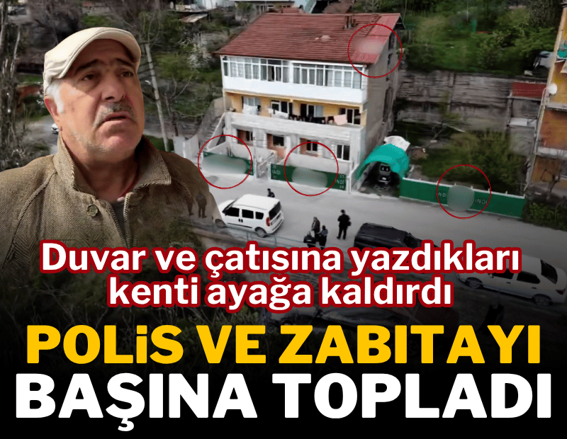 'Mesih indi' yazdı, mahalle karıştı; polis müdahale etti