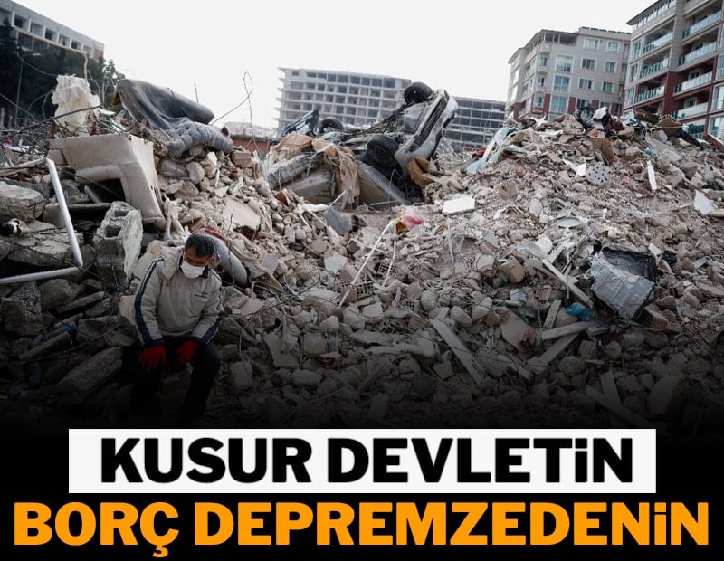Devlet kusurlu, depremzede borçlu çıktı