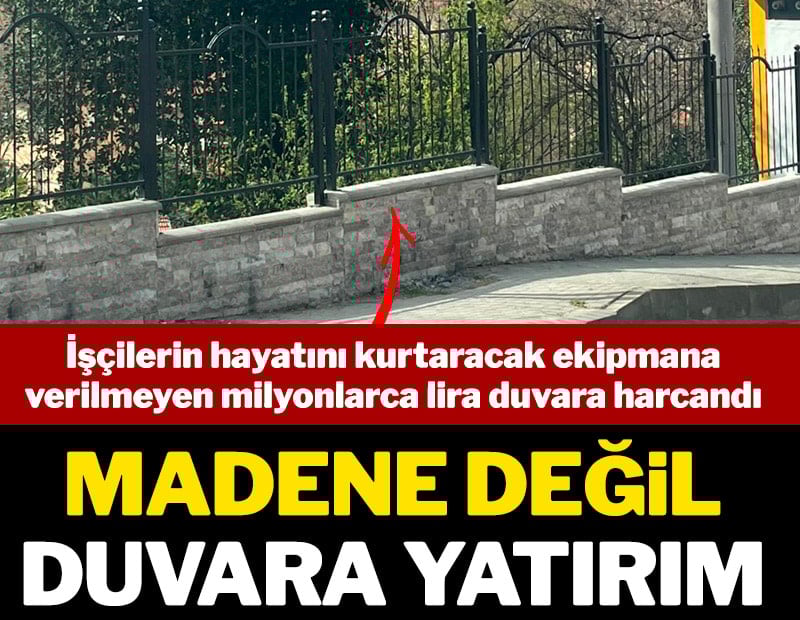 Madene değil duvara yatırım