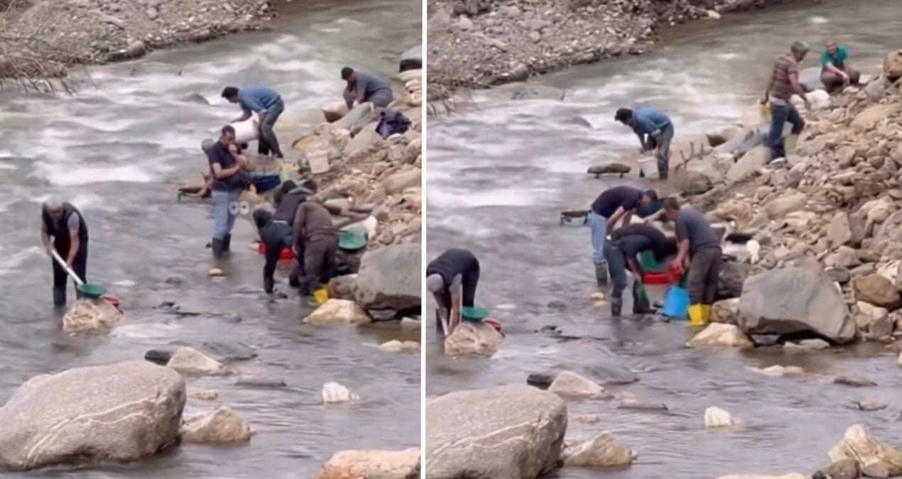'Dereden altın çıkıyor' iddiası ortalığı karıştırdı! Eline kazma kürek alan akın etti