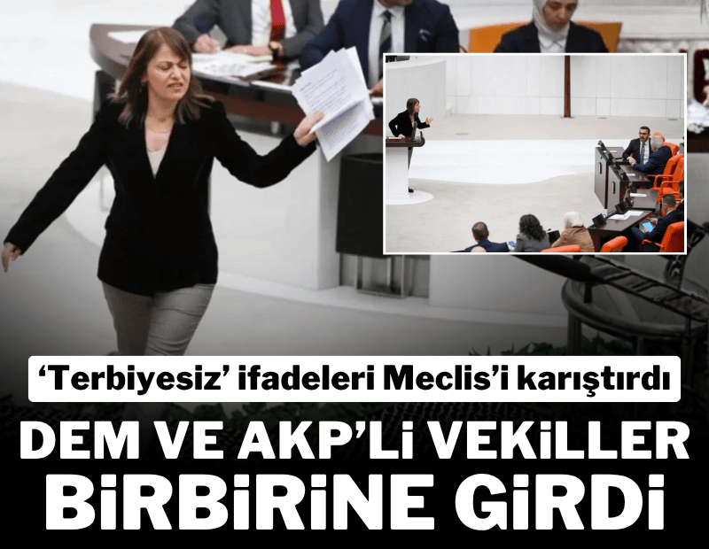 Meclis'te 'terbiyesiz' tartışması: DEM ve AKP vekilleri birbirine girdi