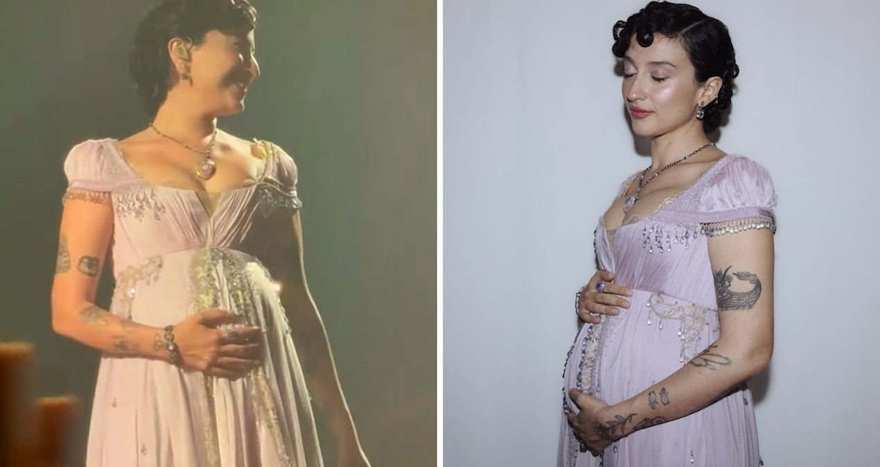 Melike Şahin müjdeli haberi sahnede verdi