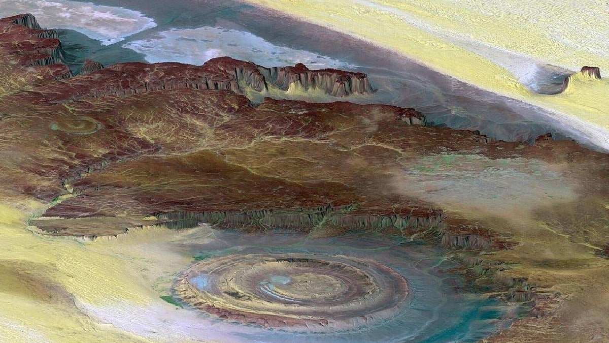 Çölün ortasında dev 'göz': Meteor sanılıyordu meğer başkaymış