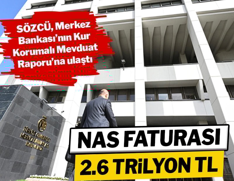 Nas faturası 2.6 trilyon lira