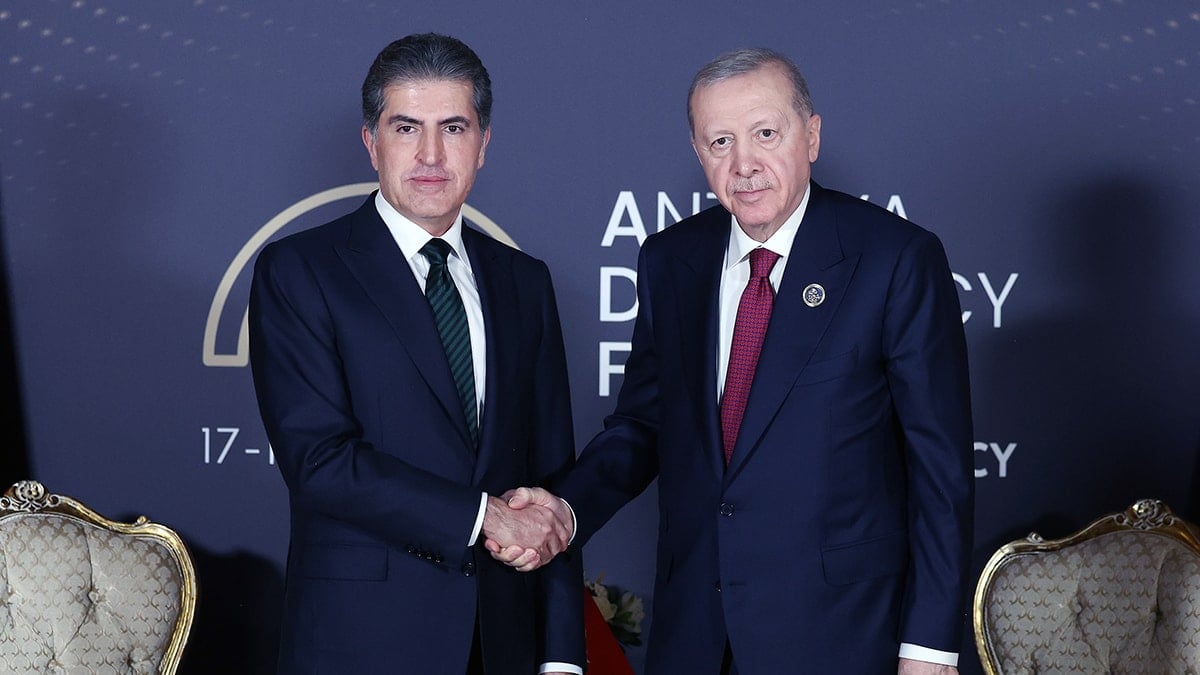 Erdoğan, IKBY Başkanı Barzani ile görüştü