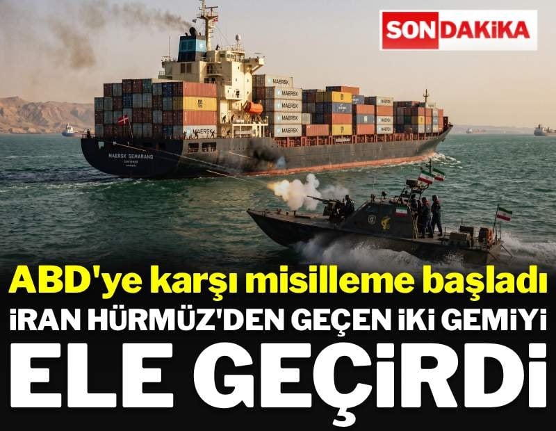 İran Hürmüz Boğazı'nda yük gemisini vurdu