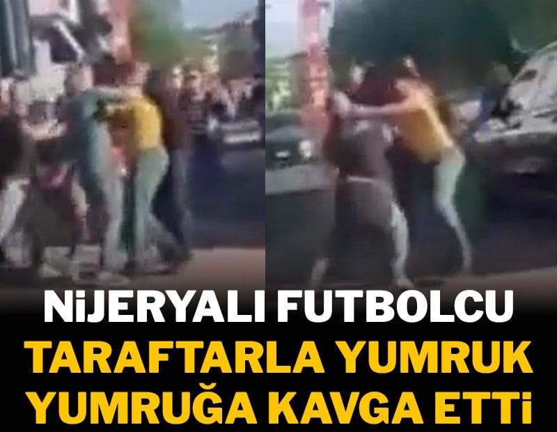 Yıldız futbolcu, taraftarla yumruk yumruğa birbirine girdi!