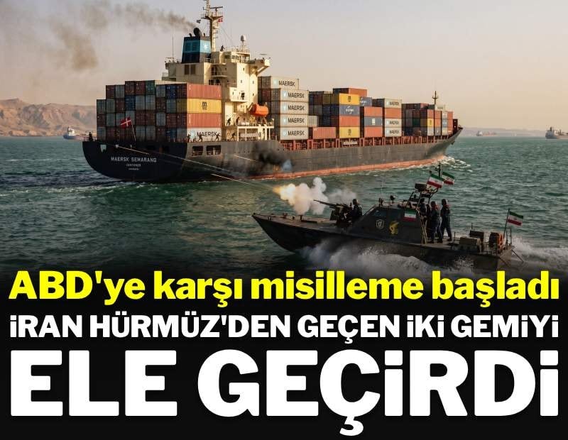 İran Hürmüz Boğazı'nda yük gemisini vurdu