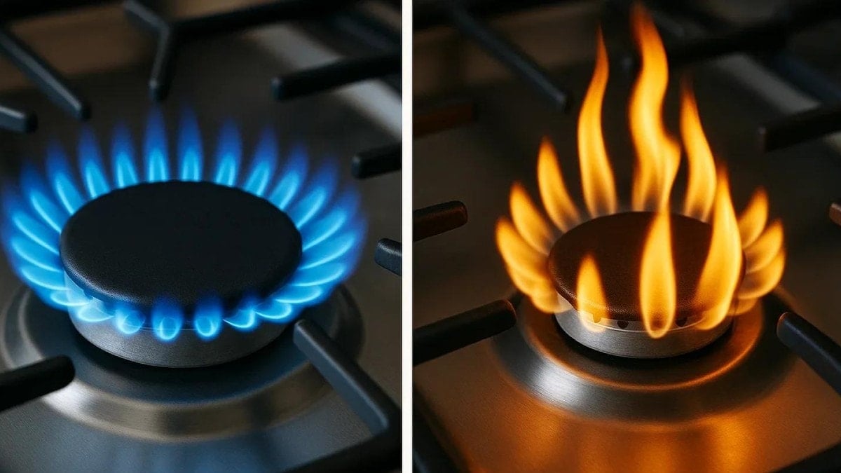 Meğer ocak alevinin rengi bunu anlatıyormuş