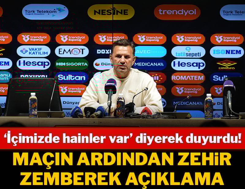 Okan Buruk'tan zehir zemberek açıklama: 'İçimizde hainler var'