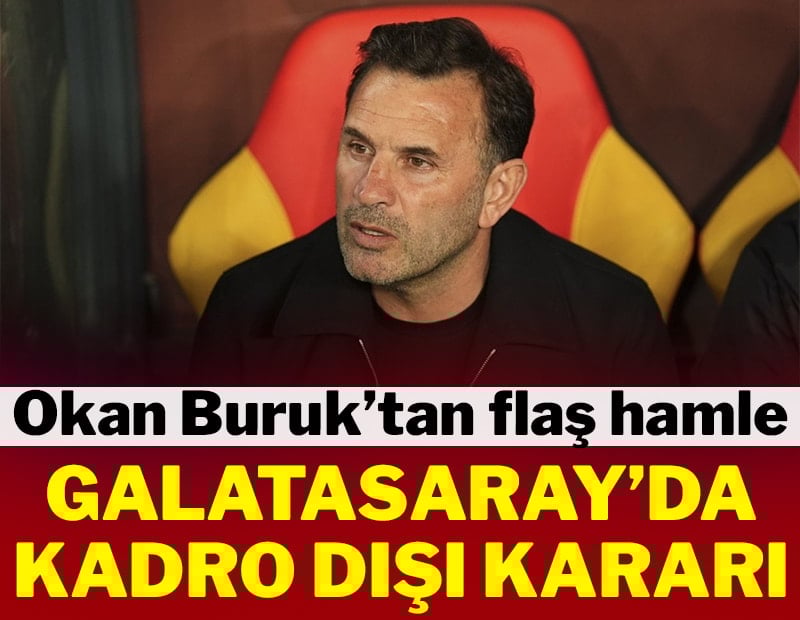 Galatasaray'da kadro dışı kararı!