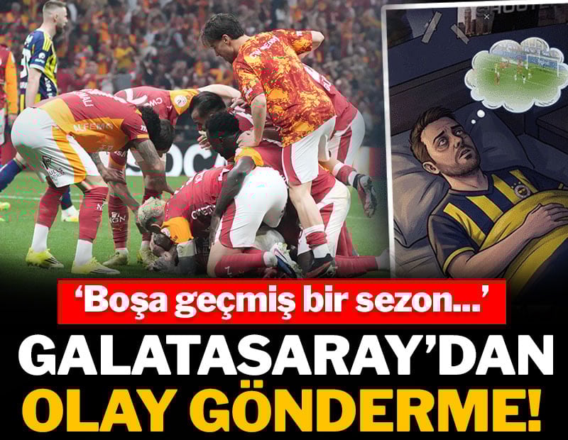 Galatasaray'dan maç sonu Fenerbahçe'ye olay gönderme!