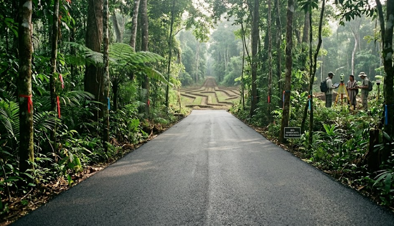 Balta girmemiş deniyordu: Ormanın içinden cetvelle çizilmiş gibi düz yol çıktı