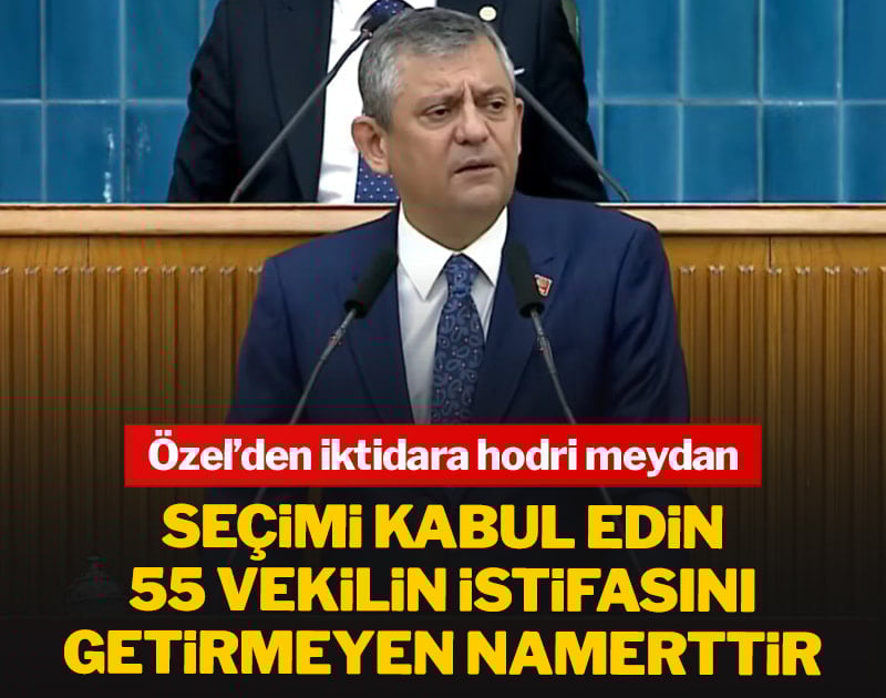 Özel: Seçimi kabul edin, 55 vekilin istifasını getirmeyen namerttir