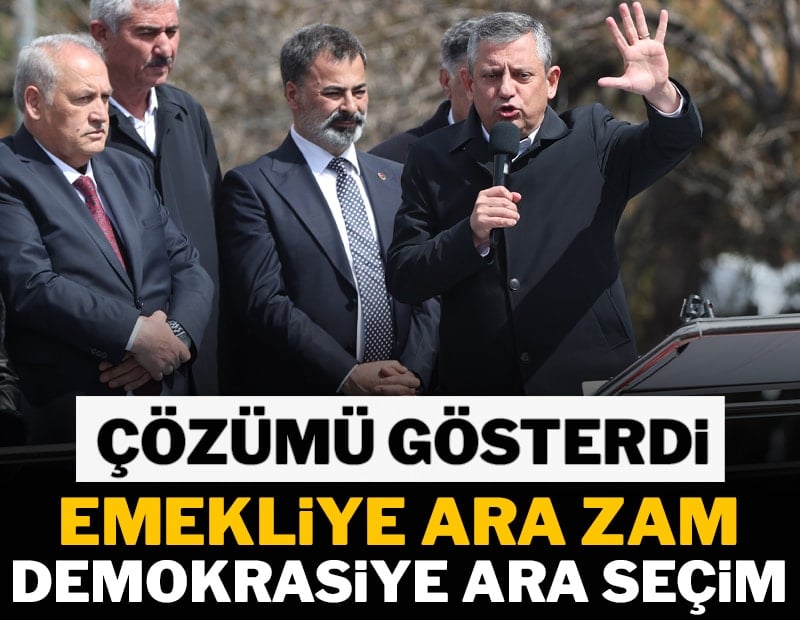 'Emekliye ara zam, demokrasiye ara seçim'