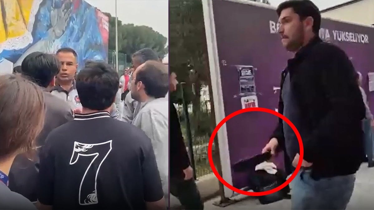 Üniversite karıştı! Palayla saldırı kamerada