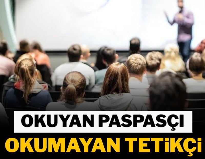 Önce paspas  sonra diploma