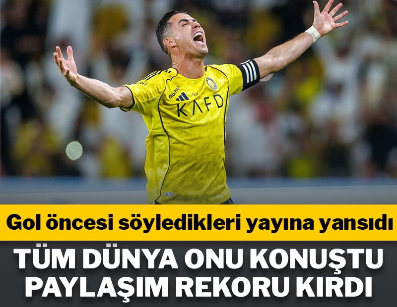 Ronaldo penaltı atarken 'Bismillah' çekti! Paylaşım rekoru kırdı