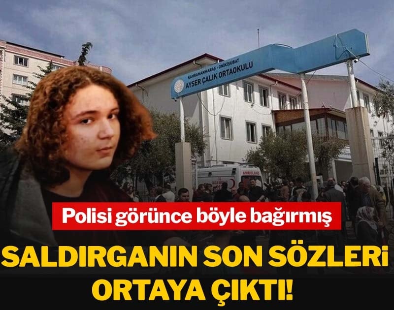 Saldırganın son sözleri ortaya çıktı! Polisi görünce böyle bağırmış