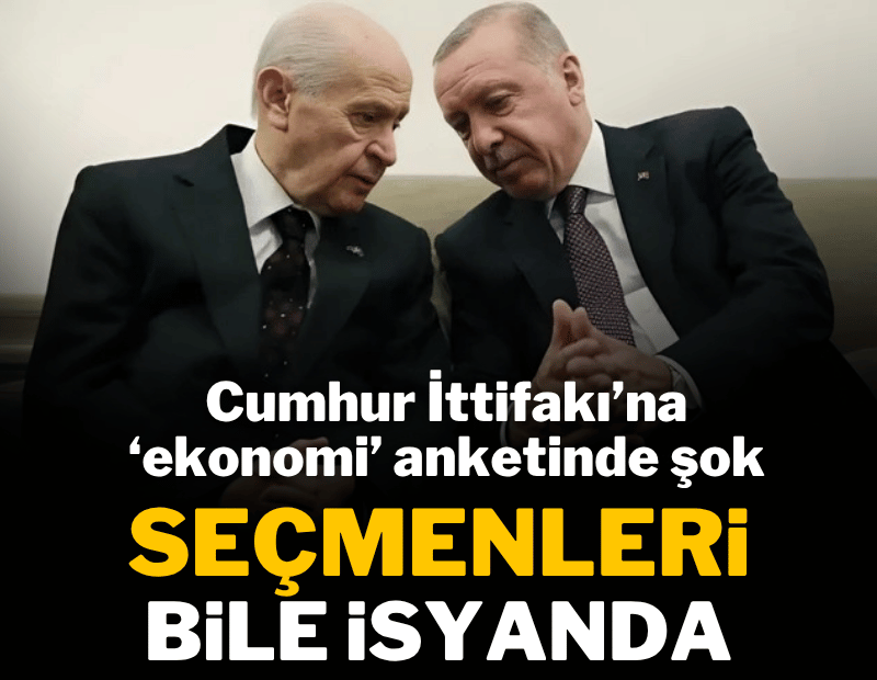 AKP ve MHP seçmeni 'ekonomi kötü yönetiliyor' dedi