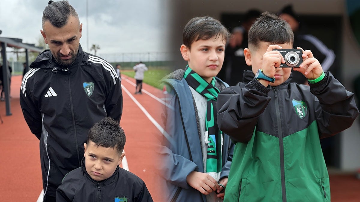 Serdar Dursun'dan minik taraftara anlamlı hediye