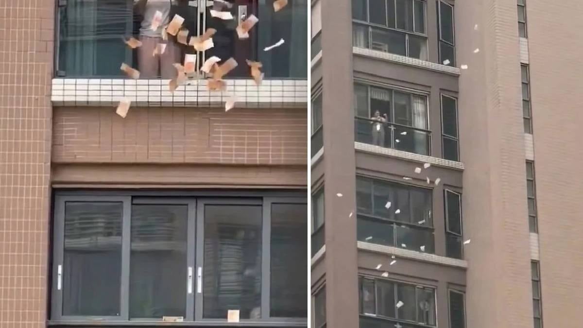 Gökten milyonlar yağdı: Pencereden aşağı servet savurdu