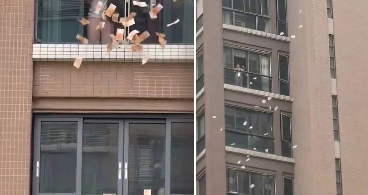 Gökten milyonlar yağdı: Pencereden aşağı servet savurdu