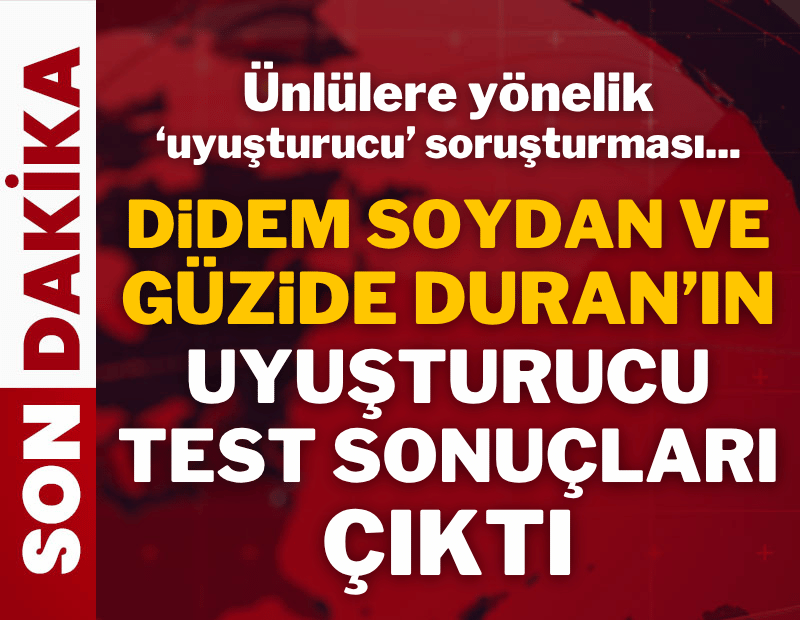 'Uyuşturucu' operasyonunda son dalga sonuçları belli oldu