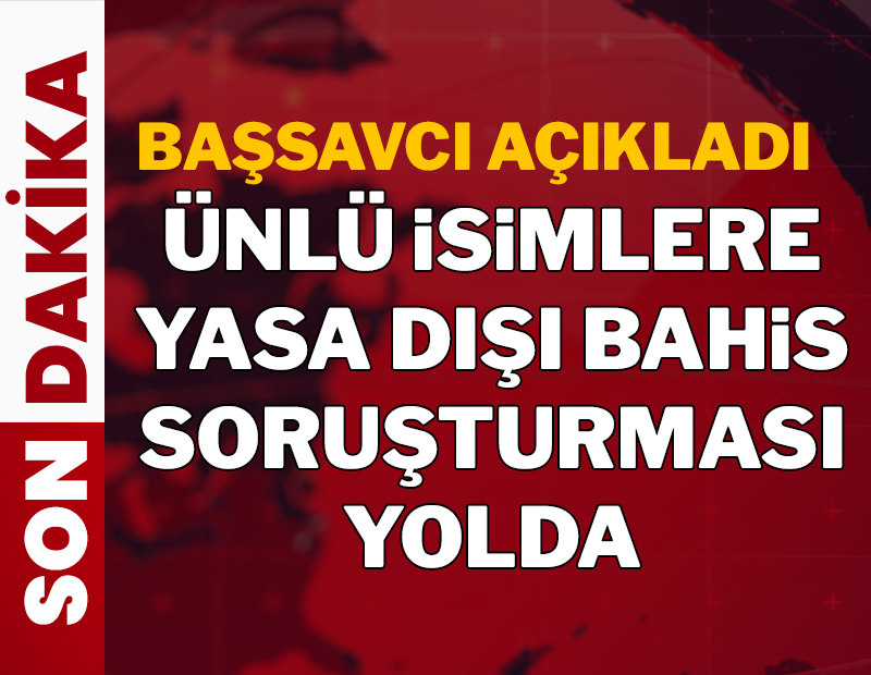 Başsavcıdan açıklama: Ünlülere yönelik yeni operasyon geliyor...