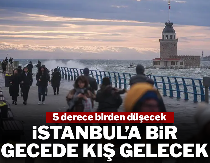 İstanbul bir gecede 5 derece birden soğuyacak! AKOM uyardı