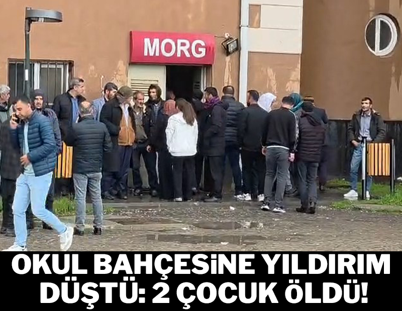 Diyarbakır'da okul bahçesinde ağaca yıldırım düştü: 2 çocuk hayatını kaybetti