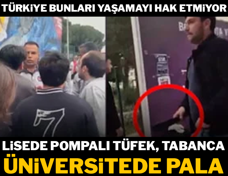 Üniversite karıştı! Palayla saldırı kameraya yakalandı