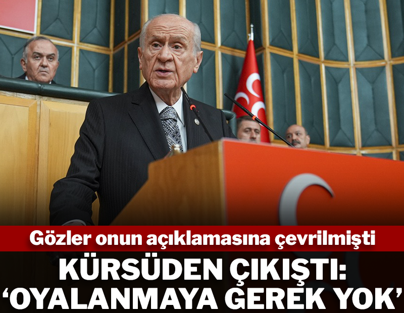 Gözler onun açıklamasındaydı, Bahçeli kürsüden çıkıştı: "Oyalanmaya gerek yok"