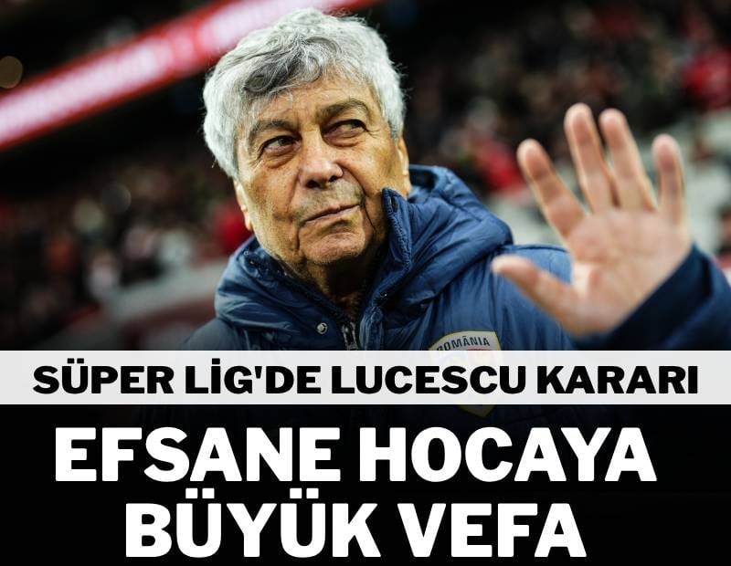 TFF'den Mircea Lucescu kararı