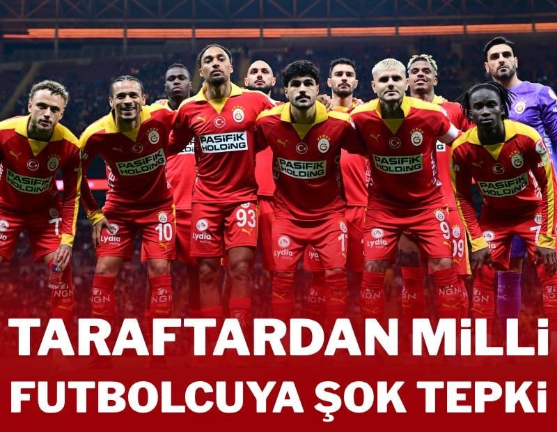Galatasaray'da tribünlerden milli futbolcuya şok tepki!