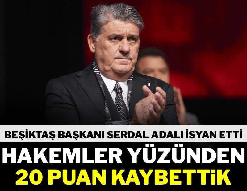 Serdal Adalı: Hakemler yüzünden 20 puan kaybettik