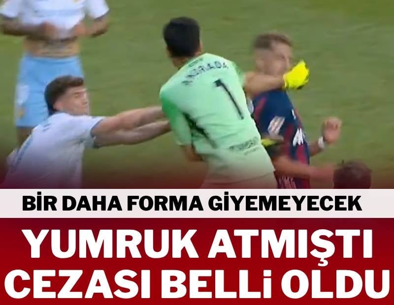 Yumrukçu kalecinin cezası belli oldu! Bir daha forma giyemeyecek