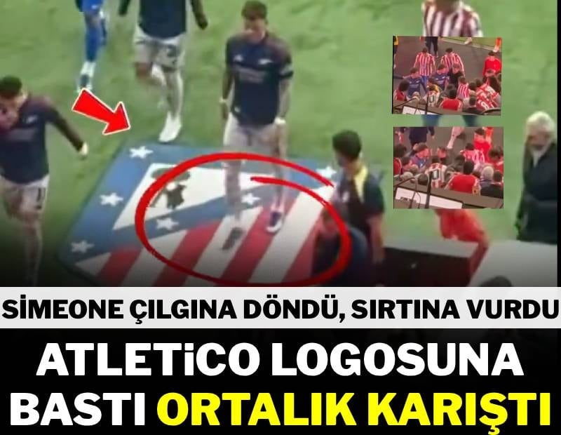 Şampiyonlar Ligi’nde Simeone-Ben White kavgası! Atletico logosuna bastı ortalık karıştı