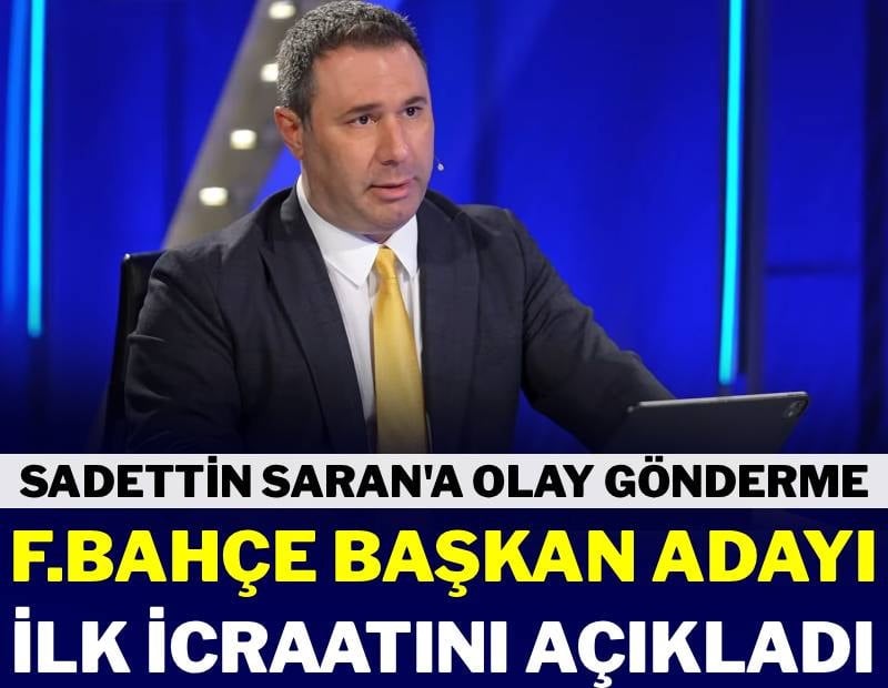 Fenerbahçe başkan adayı ilk icraatını açıkladı! Barış Göktürk'ten Sadettin Saran’a olay gönderme