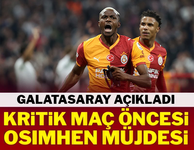 Galatasaray'a Osimhen müjdesi! Takımla birlikte çalıştı