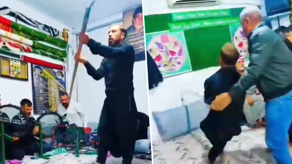 Tarikat dergahında akılalmaz görüntü!