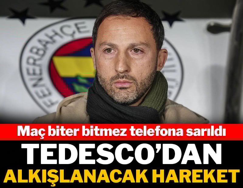 Tedesco'dan alkışlanacak hareket: Maç biter bitmez telefona sarıldı