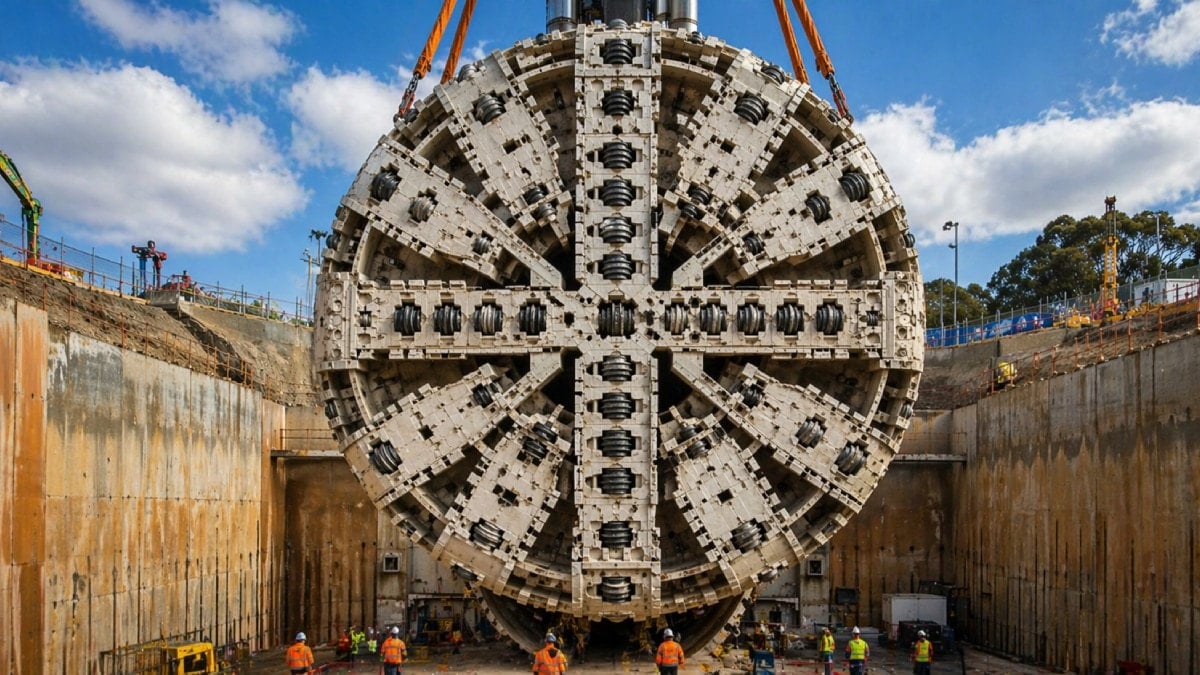 300 tonluk dev makine yerin altını oyacak: Şehrin altı yeniden şekilleniyor