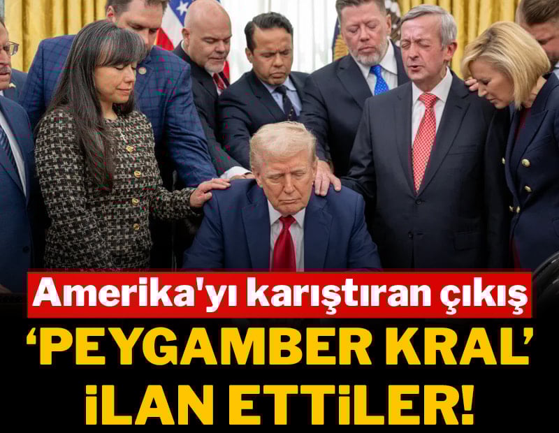 Amerika'yı karıştıran çıkış: Trump'ı "Peygamber Kral" ilan ettiler!