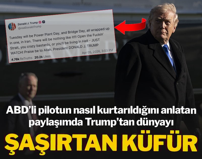 Trump, İran'a küfürlü mesaj yolladı: 'Salı günü...'