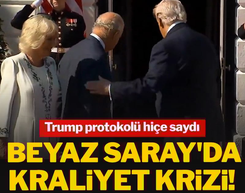 Beyaz Saray'da kraliyet krizi! Trump protokolü hiçe saydı