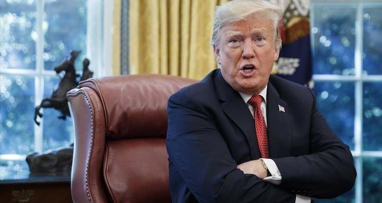 Görüşmelerinde ortasında Trump'tan dikkat çeken paylaşım